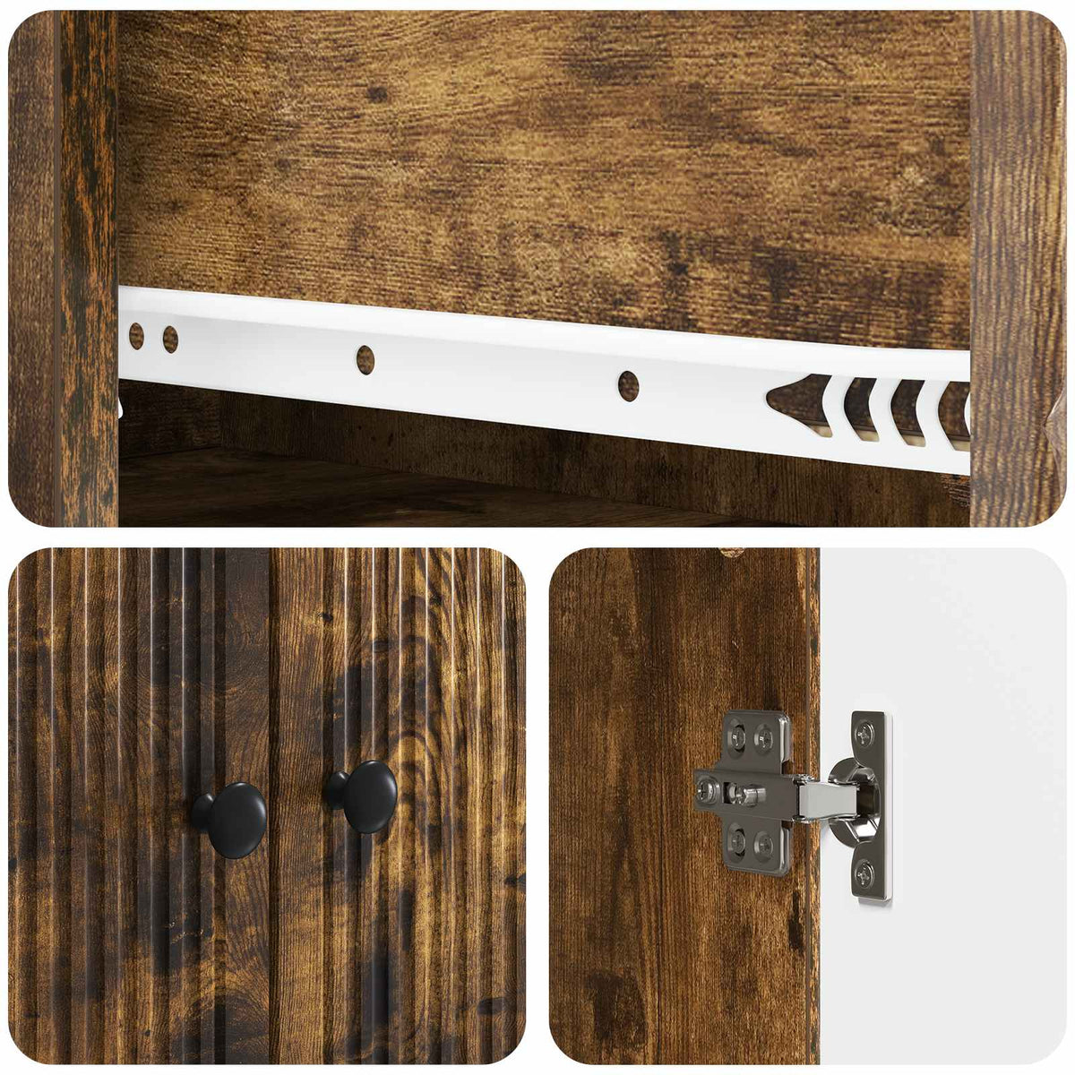 Cabinet Set 2 pcs Engineered Wood