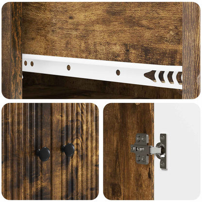 Cabinet Set 2 pcs Engineered Wood