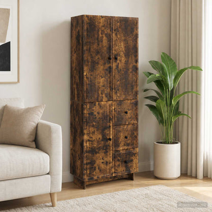 Cabinet Set 2 pcs Engineered Wood