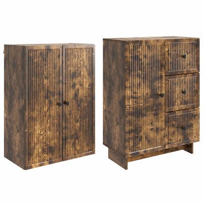 Cabinet Set 2 pcs 66 x 34.5 x 90 cm Engineered Wood