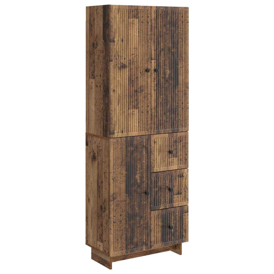 Cabinet Set 2 pcs Engineered Wood