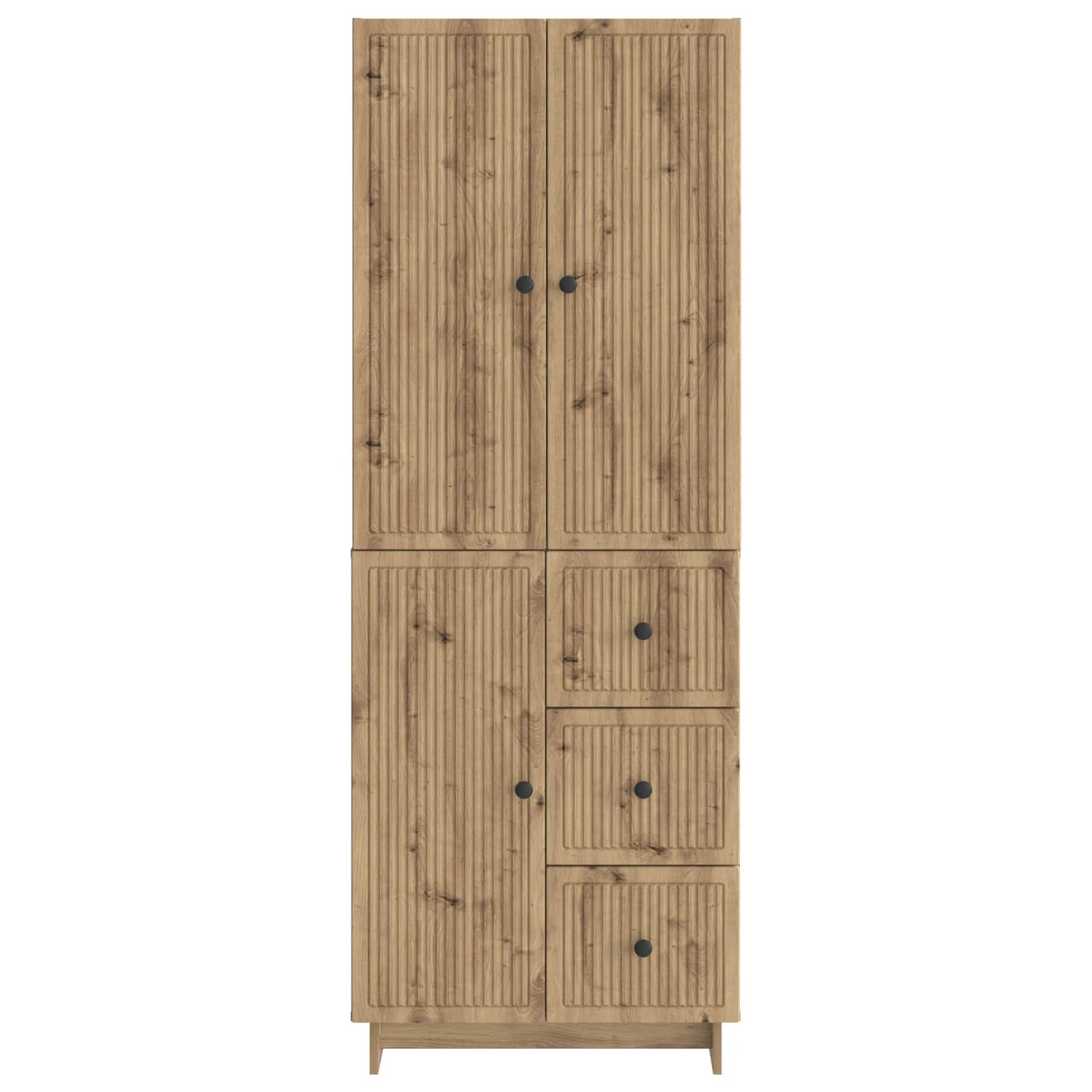 Cabinet Set 2 pcs 66 x 34.5 x 90 cm Engineered Wood