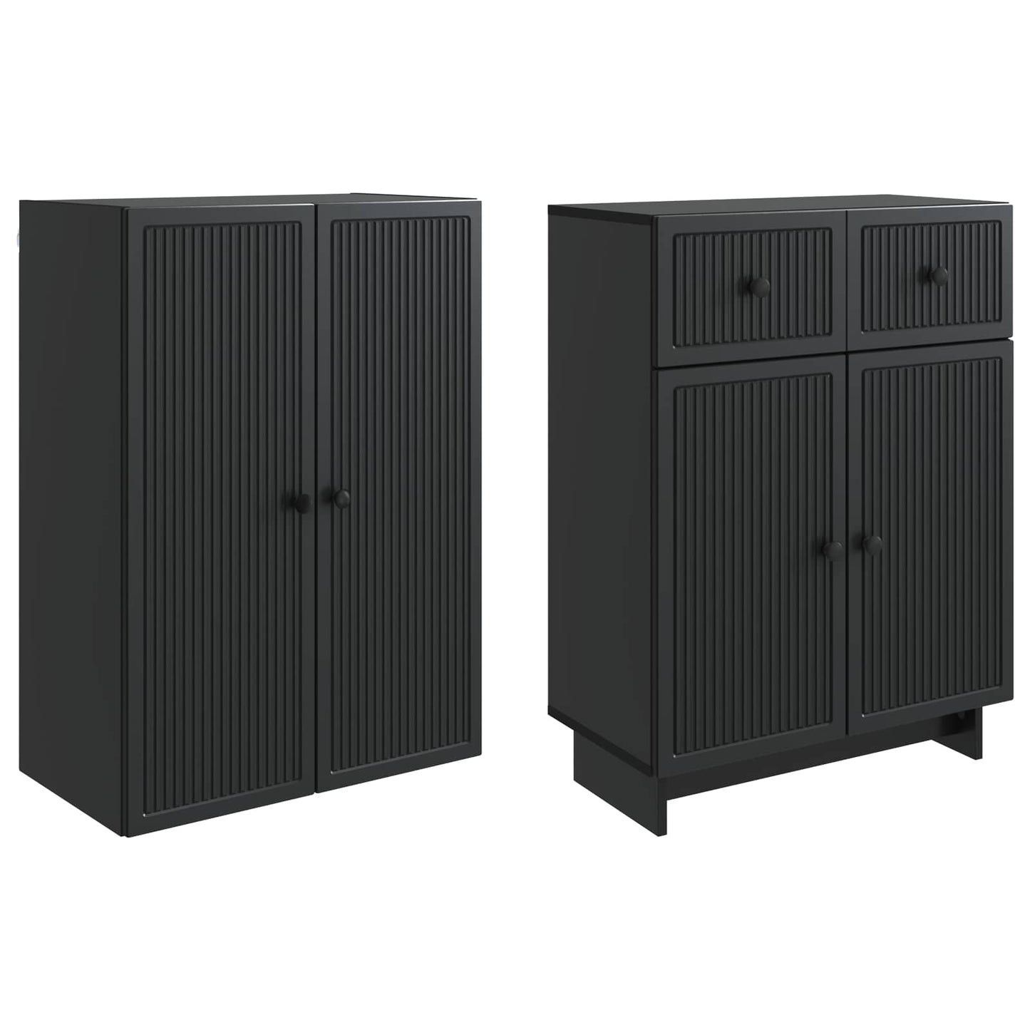 Cabinet Set 2 pcs 66 x 34.5 x 90 cm Engineered Wood
