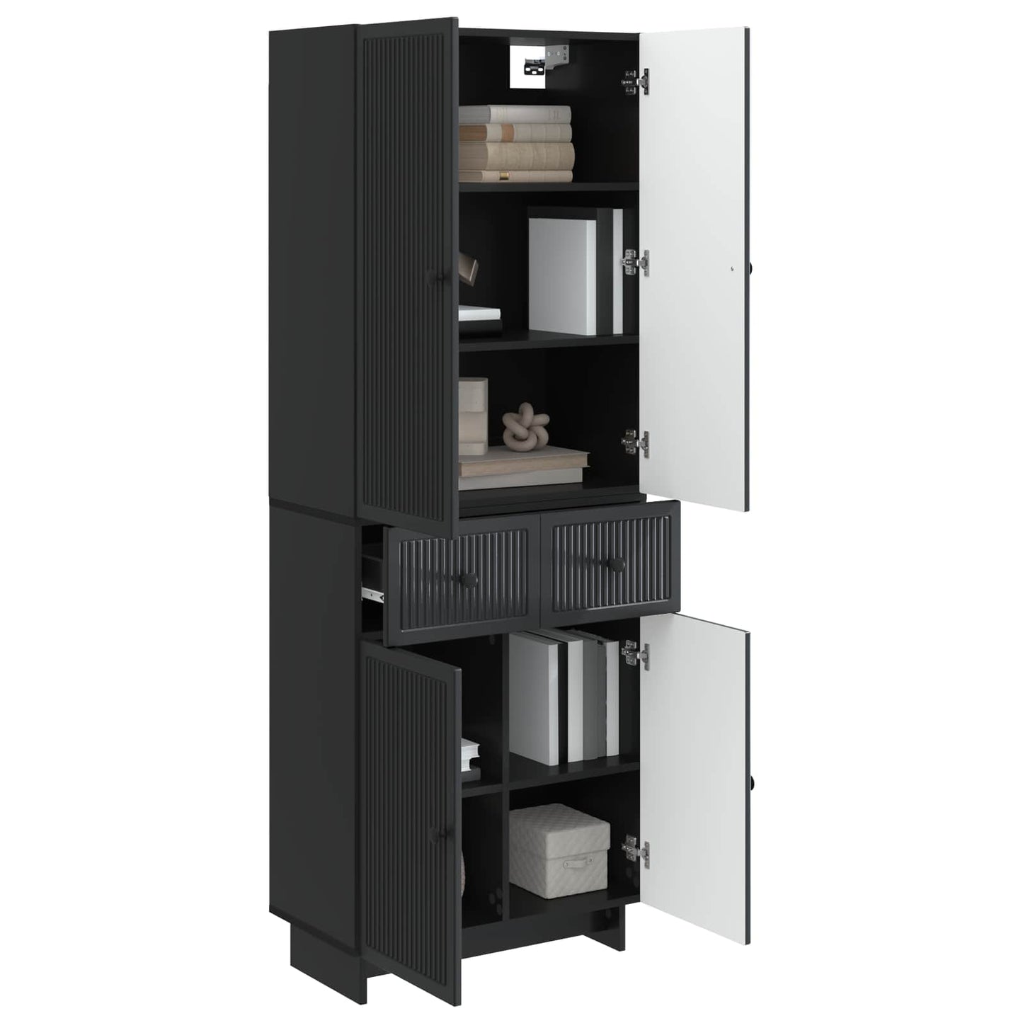 Cabinet Set 2 pcs 66 x 34.5 x 90 cm Engineered Wood