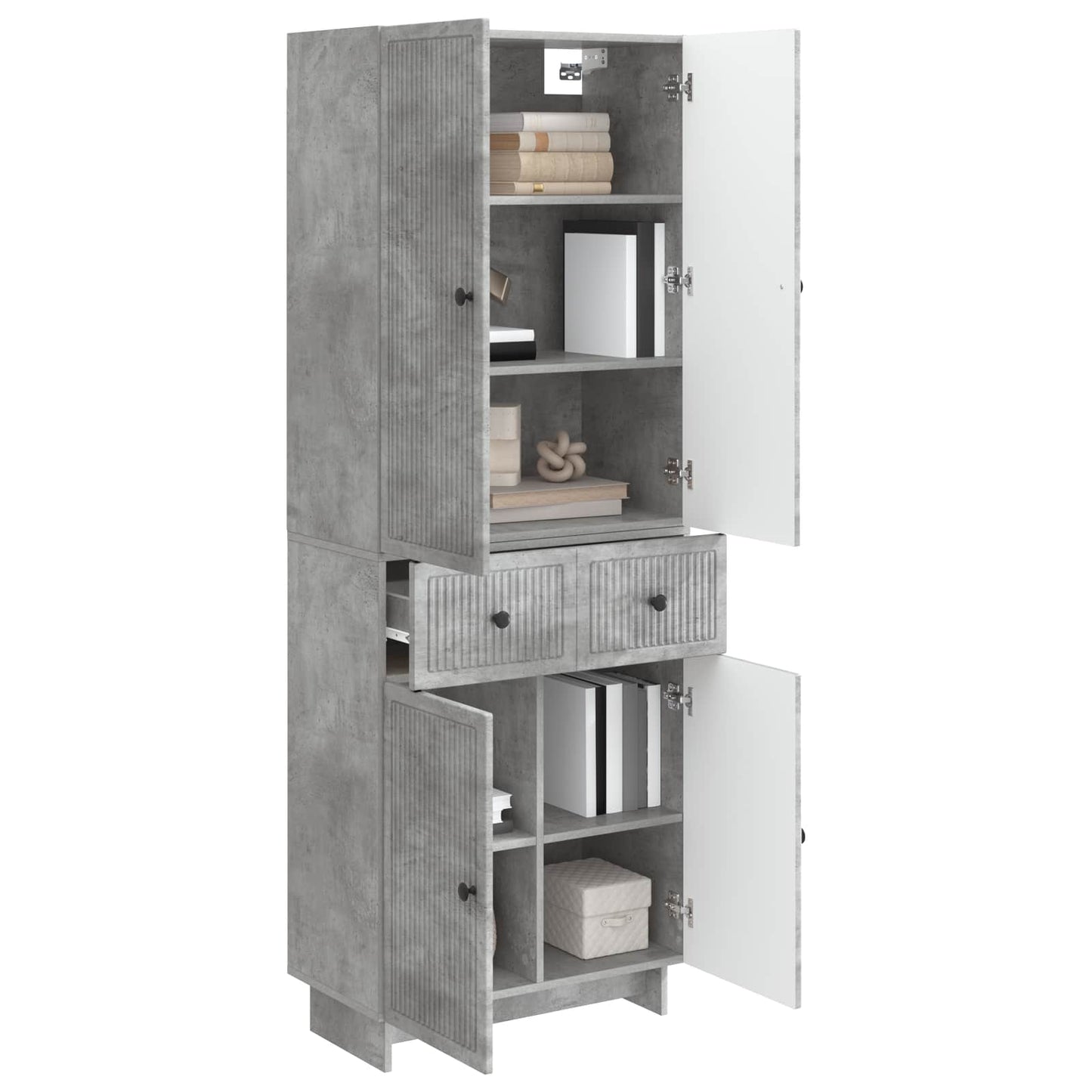 Cabinet Set 2 pcs 66 x 34.5 x 90 cm Engineered Wood