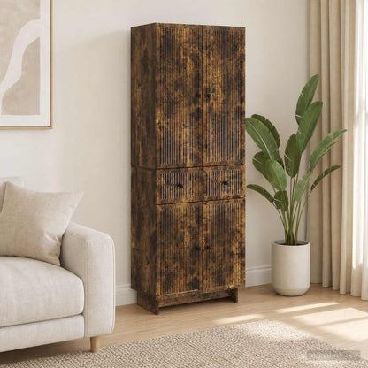 Cabinet Set 2 pcs Engineered Wood