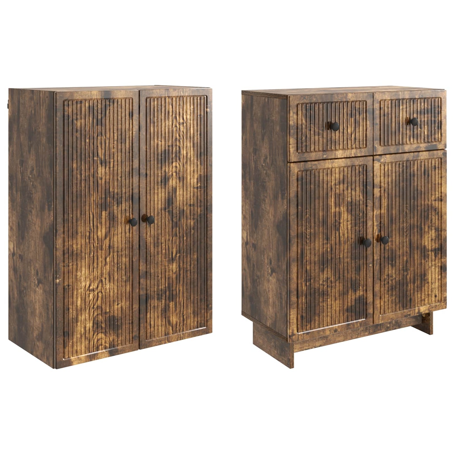 Cabinet Set 2 pcs 66 x 34.5 x 90 cm Engineered Wood