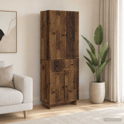 Cabinet Set 2 pcs Engineered Wood