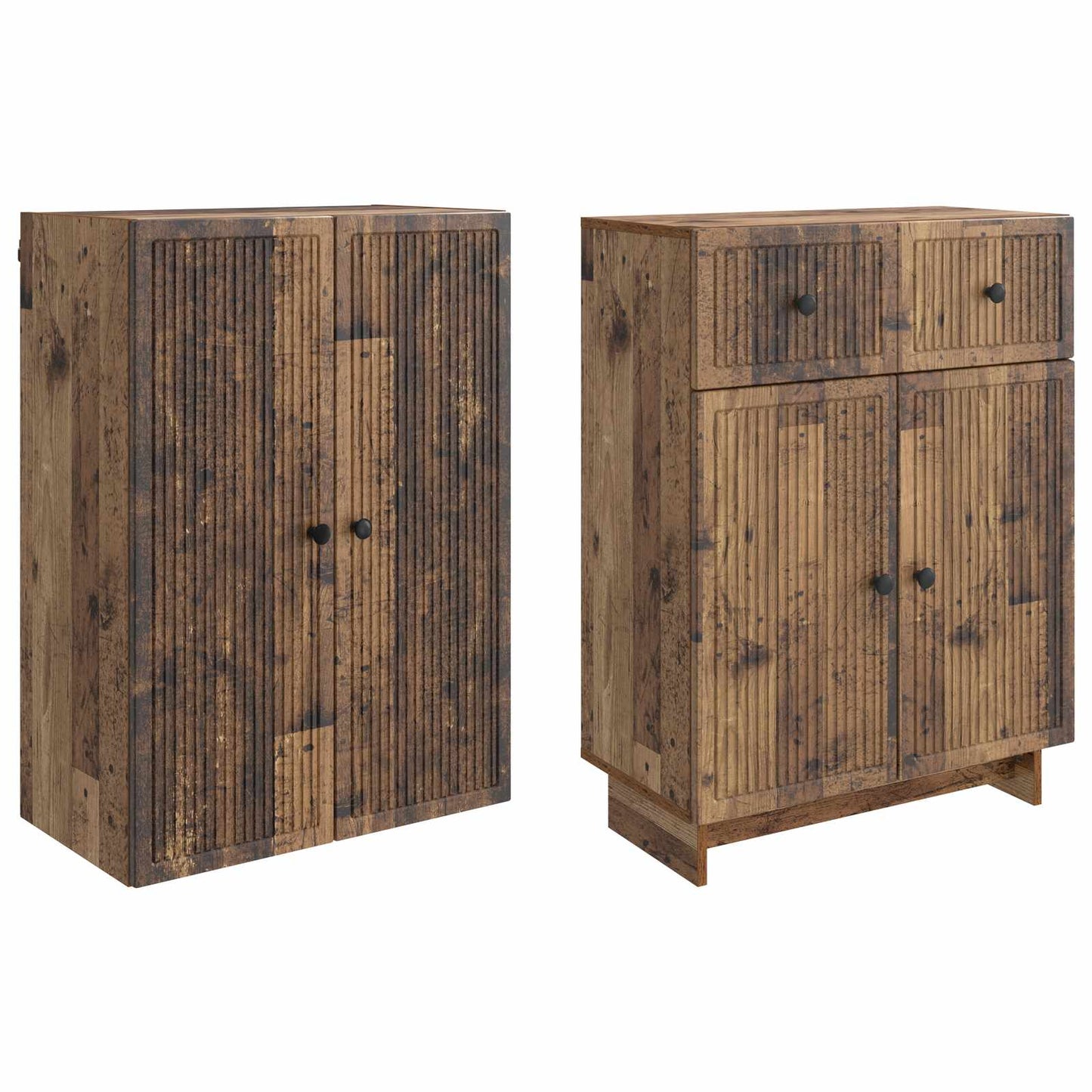 Cabinet Set 2 pcs 66 x 34.5 x 90 cm Engineered Wood