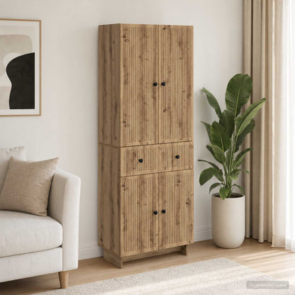 Cabinet Set 2 pcs Engineered Wood