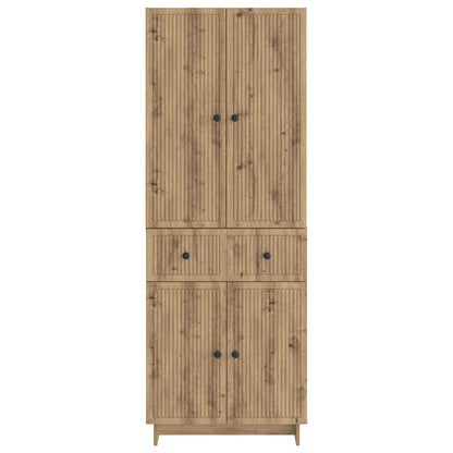 Cabinet Set 2 pcs 66 x 34.5 x 90 cm Engineered Wood
