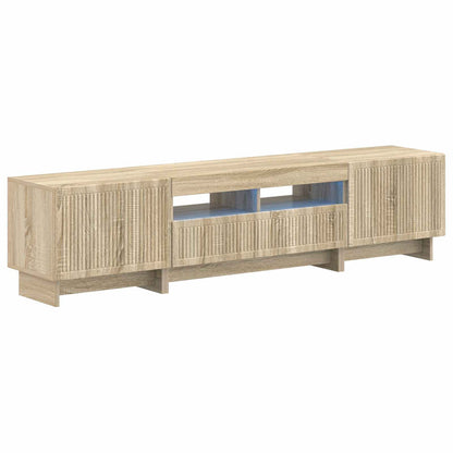 5 Piece LED TV Cabinet Sonoma Oak Engineered Wood