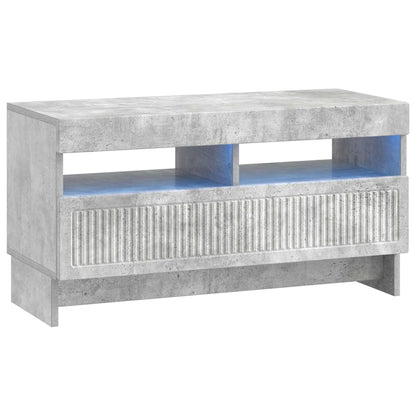 5 Piece LED TV Cabinet Concrete Grey Engineered Wood