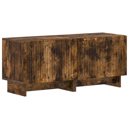 5 Piece LED TV Cabinet Smoked Oak Engineered Wood