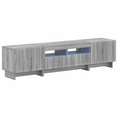 5 Piece LED TV Cabinet Grey Sonoma Engineered Wood