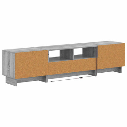 5 Piece LED TV Cabinet Grey Sonoma Engineered Wood