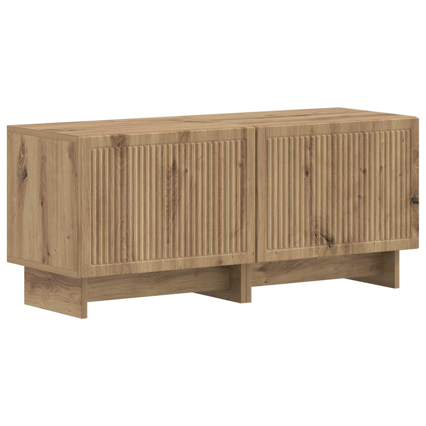 5 Piece LED TV Cabinet Artisan Oak Engineered Wood