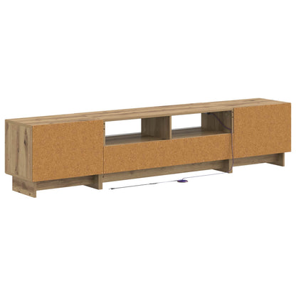 5 Piece LED TV Cabinet Artisan Oak Engineered Wood