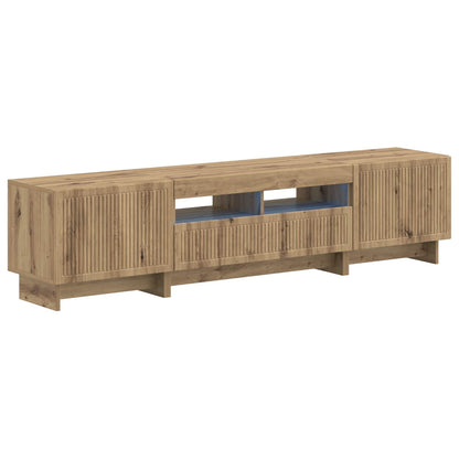 5 Piece LED TV Cabinet Artisan Oak Engineered Wood