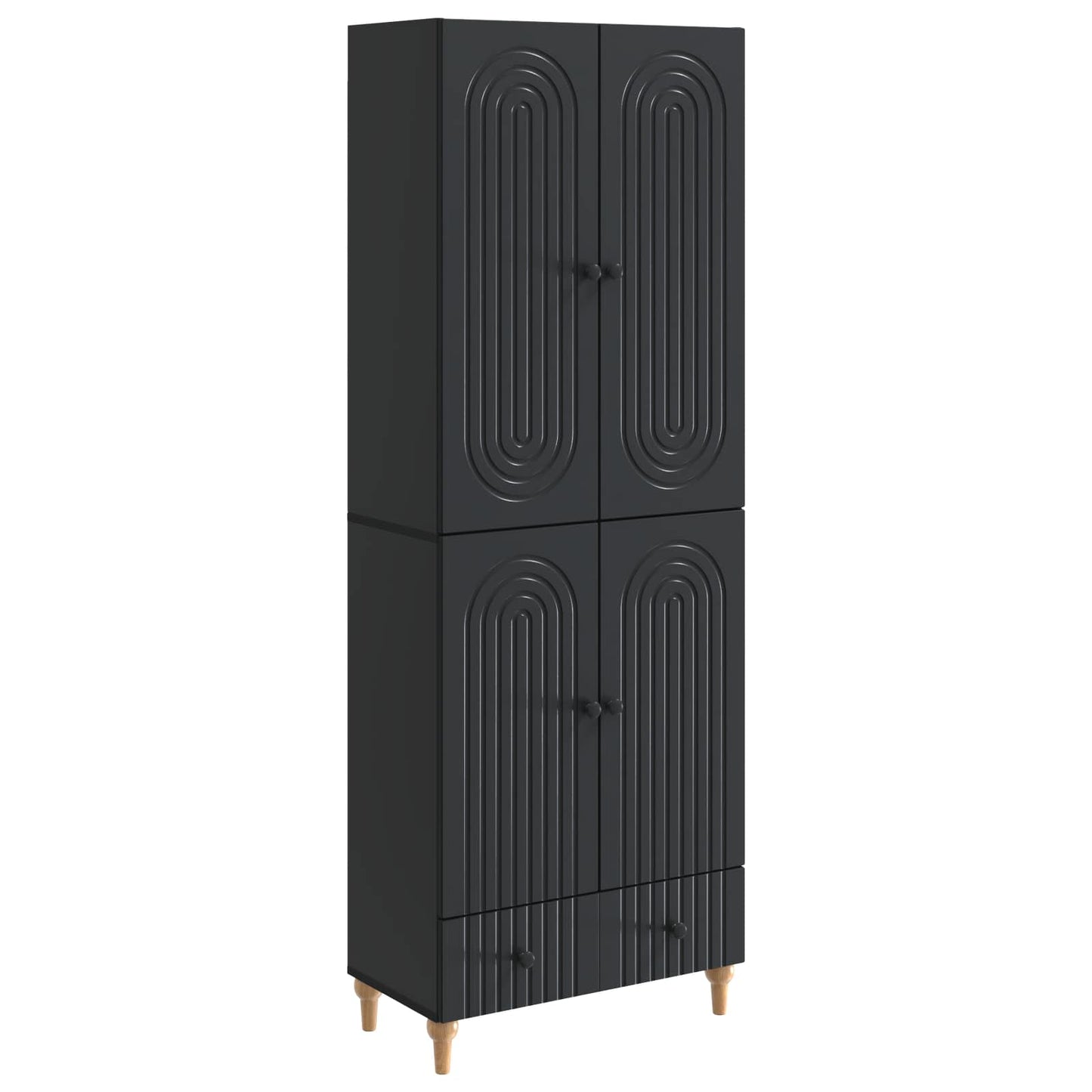 Cabinet Set 2 pcs 66 x 34.5 x 95 cm Engineered Wood