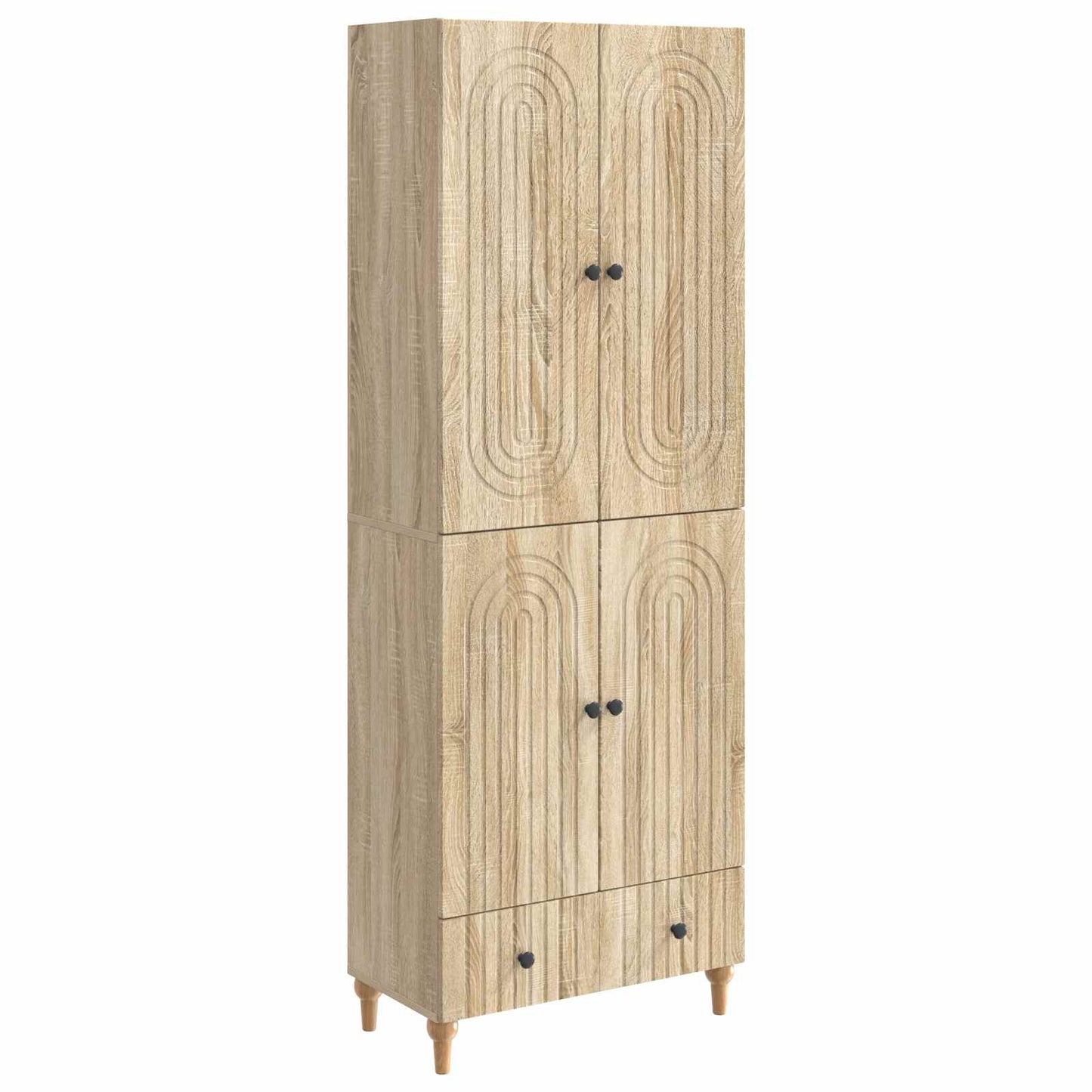 Cabinet Set 2 pcs 66 x 34.5 x 95 cm Engineered Wood