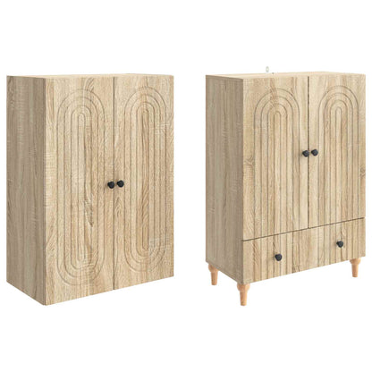 Cabinet Set 2 pcs 66 x 34.5 x 95 cm Engineered Wood