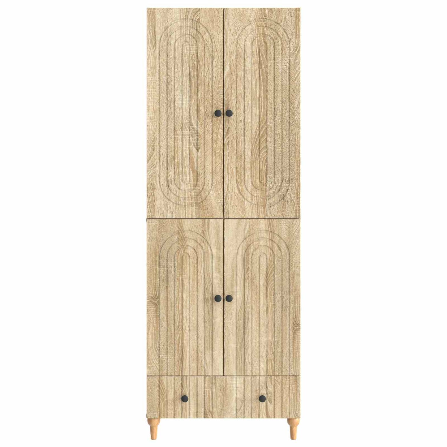 Cabinet Set 2 pcs 66 x 34.5 x 95 cm Engineered Wood