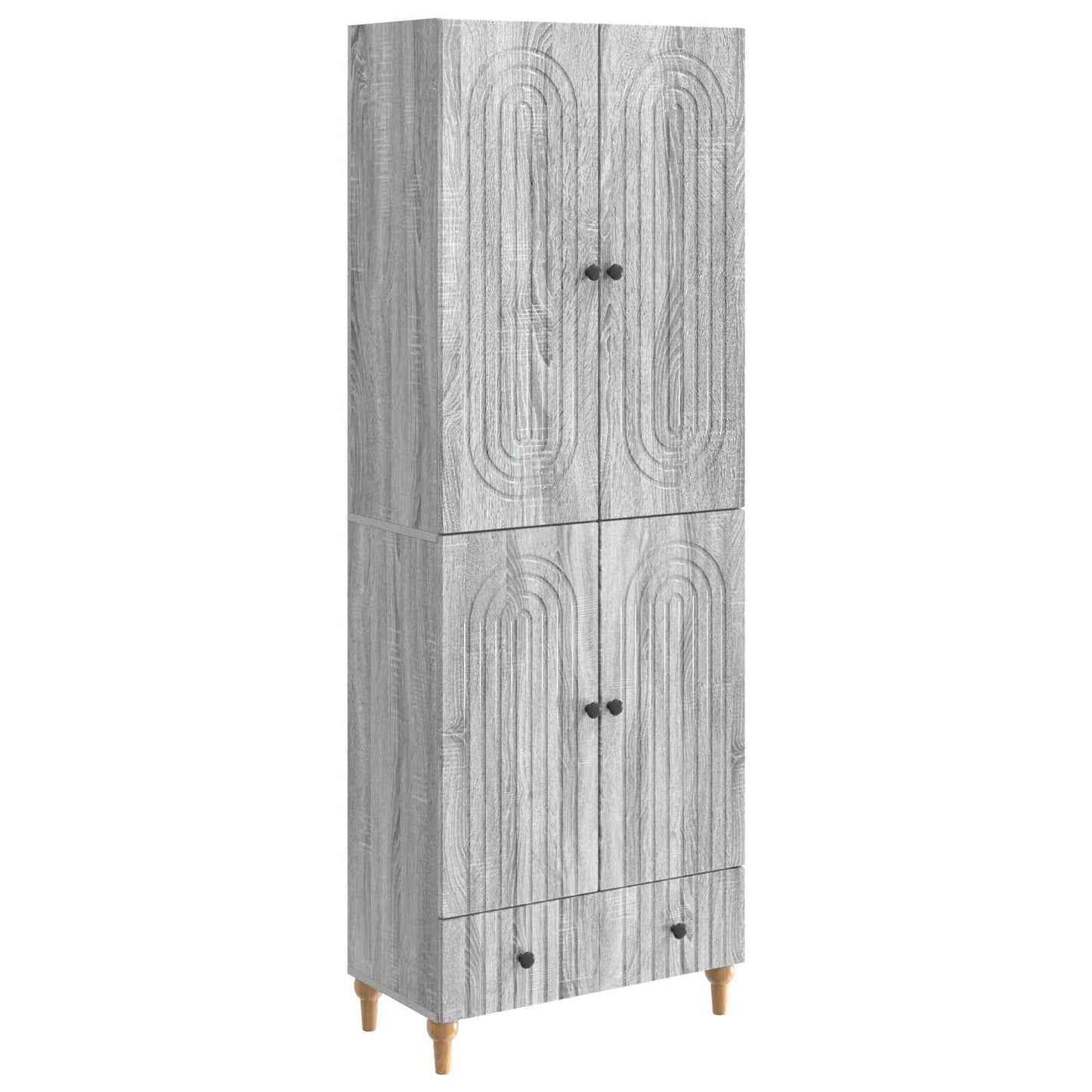 Cabinet Set 2 pcs 66 x 34.5 x 95 cm Engineered Wood