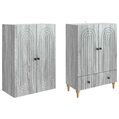 Cabinet Set 2 pcs 66 x 34.5 x 95 cm Engineered Wood