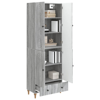 Cabinet Set 2 pcs 66 x 34.5 x 95 cm Engineered Wood