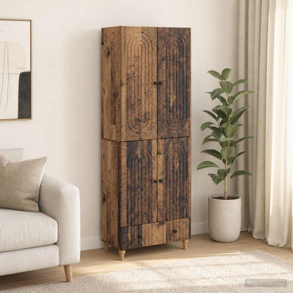 Cabinet Set 2 pcs Engineered Wood