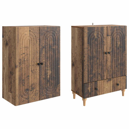 Cabinet Set 2 pcs 66 x 34.5 x 95 cm Engineered Wood