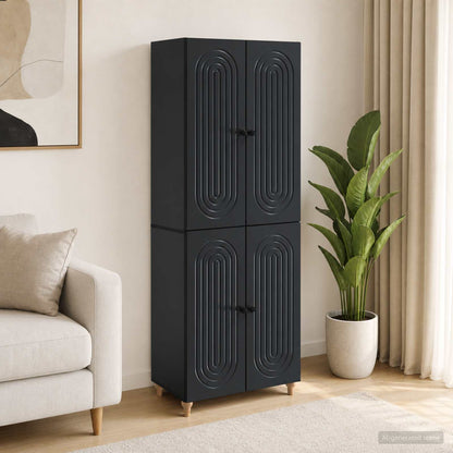 Cabinet Set 2 pcs Engineered Wood