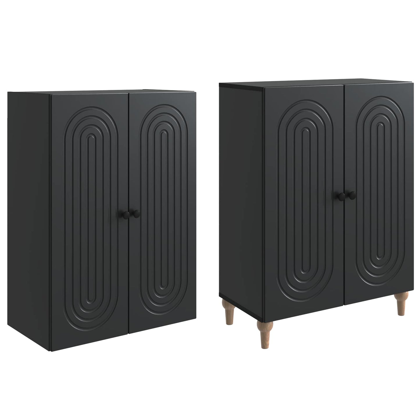 Cabinet Set 2 pcs 66 x 34.5 x 90 cm Engineered Wood