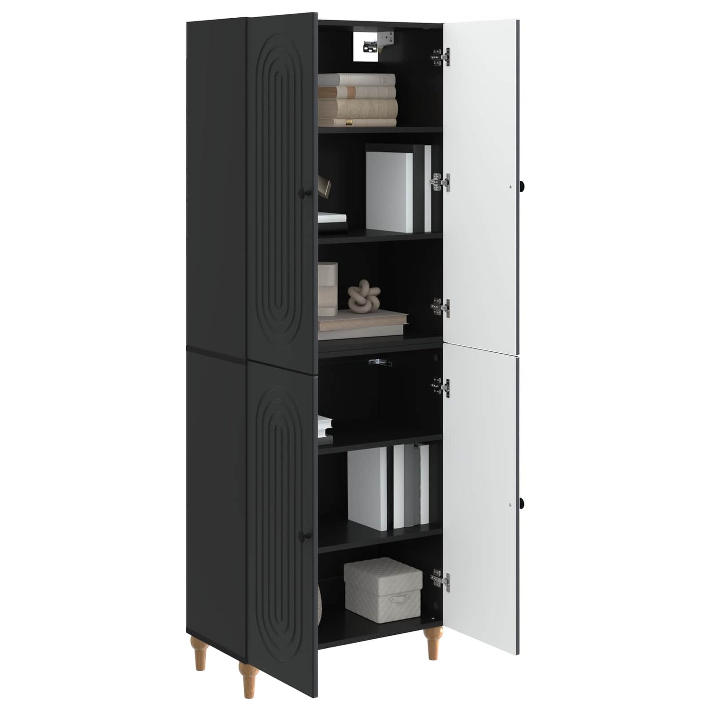 Cabinet Set 2 pcs 66 x 34.5 x 90 cm Engineered Wood