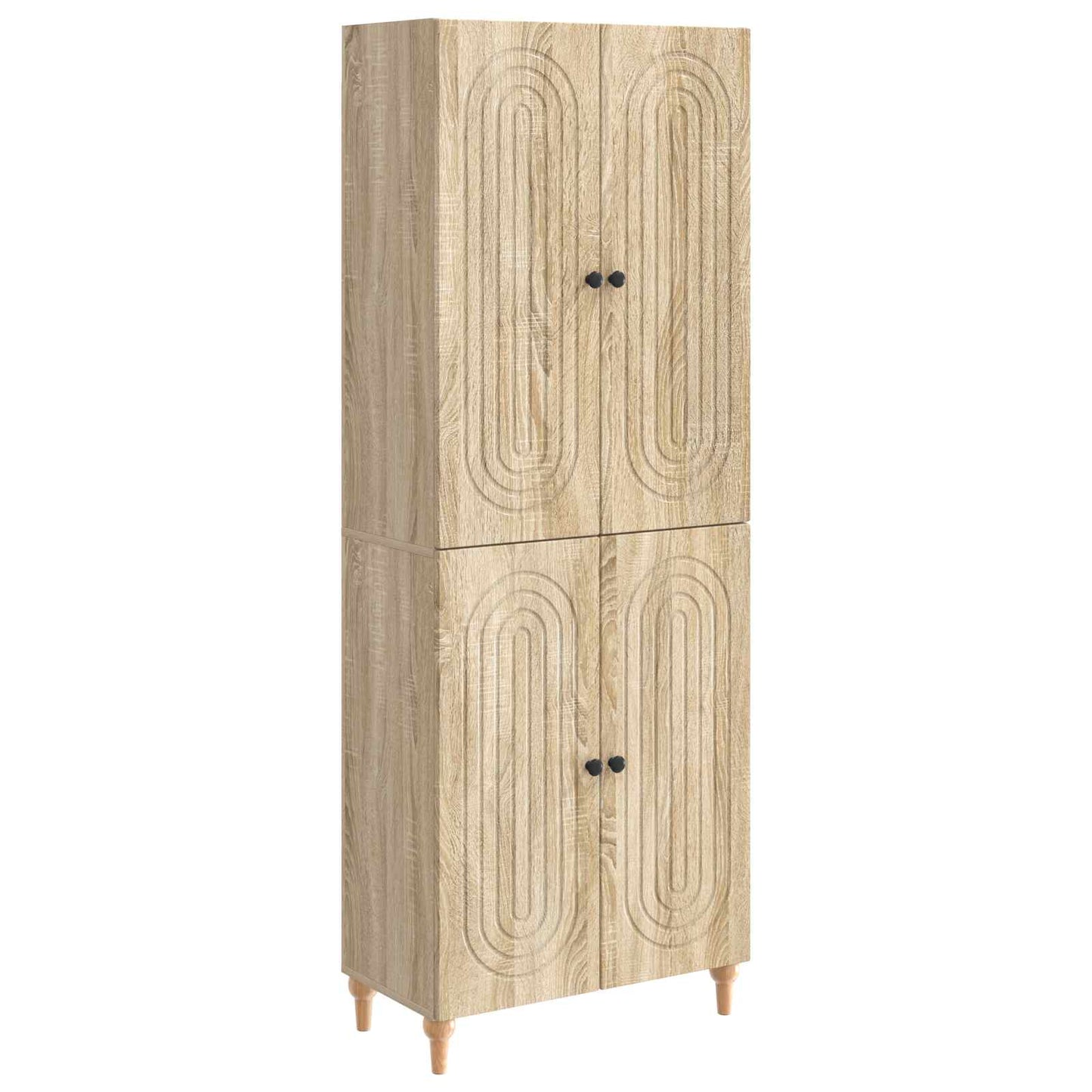 Cabinet Set 2 pcs 66 x 34.5 x 90 cm Engineered Wood