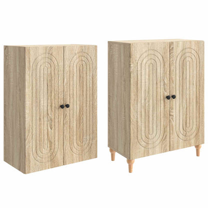 Cabinet Set 2 pcs 66 x 34.5 x 90 cm Engineered Wood