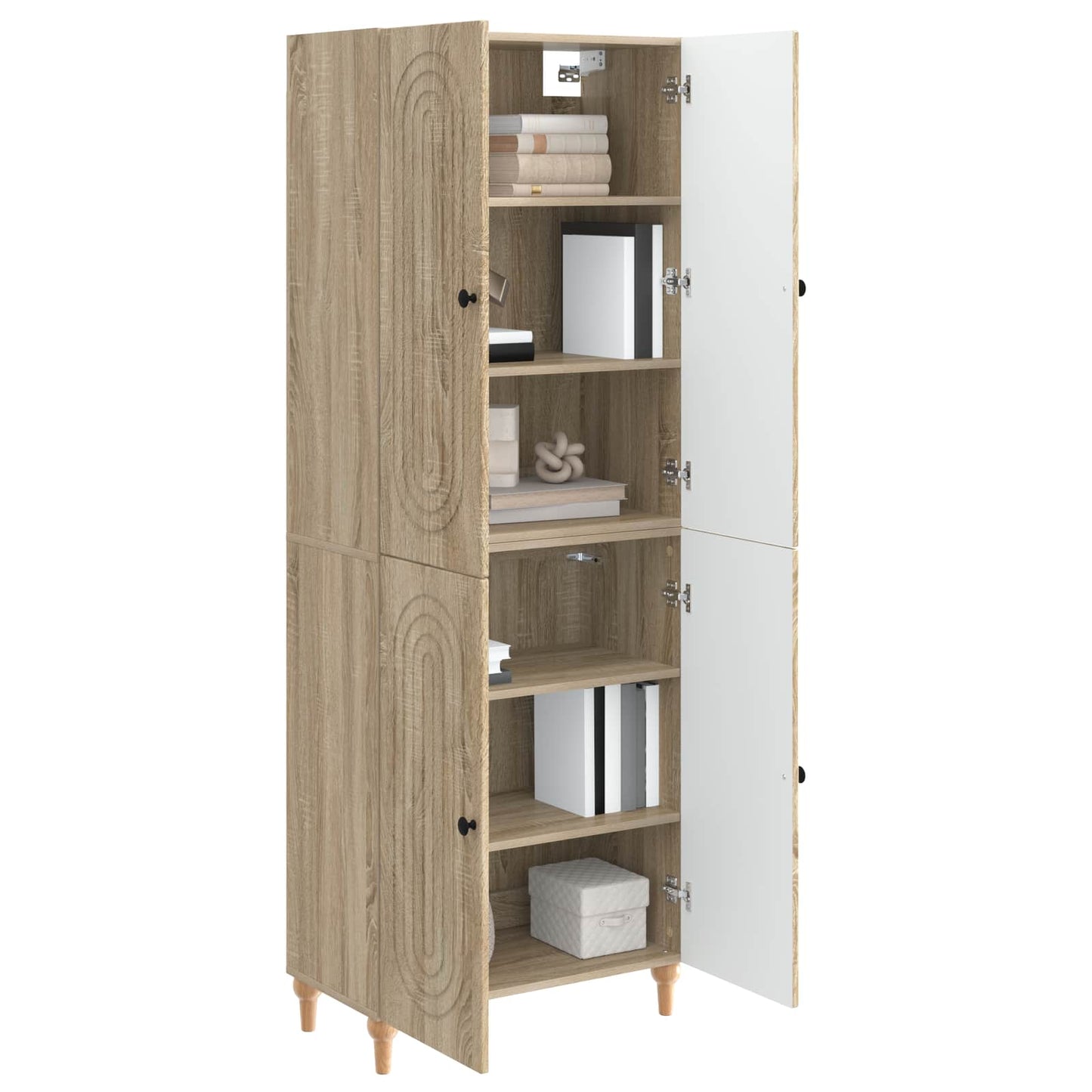 Cabinet Set 2 pcs 66 x 34.5 x 90 cm Engineered Wood