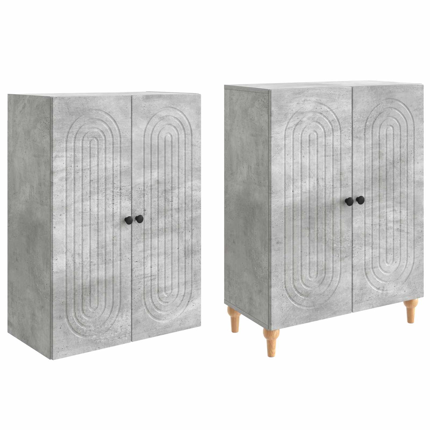 Cabinet Set 2 pcs 66 x 34.5 x 90 cm Engineered Wood