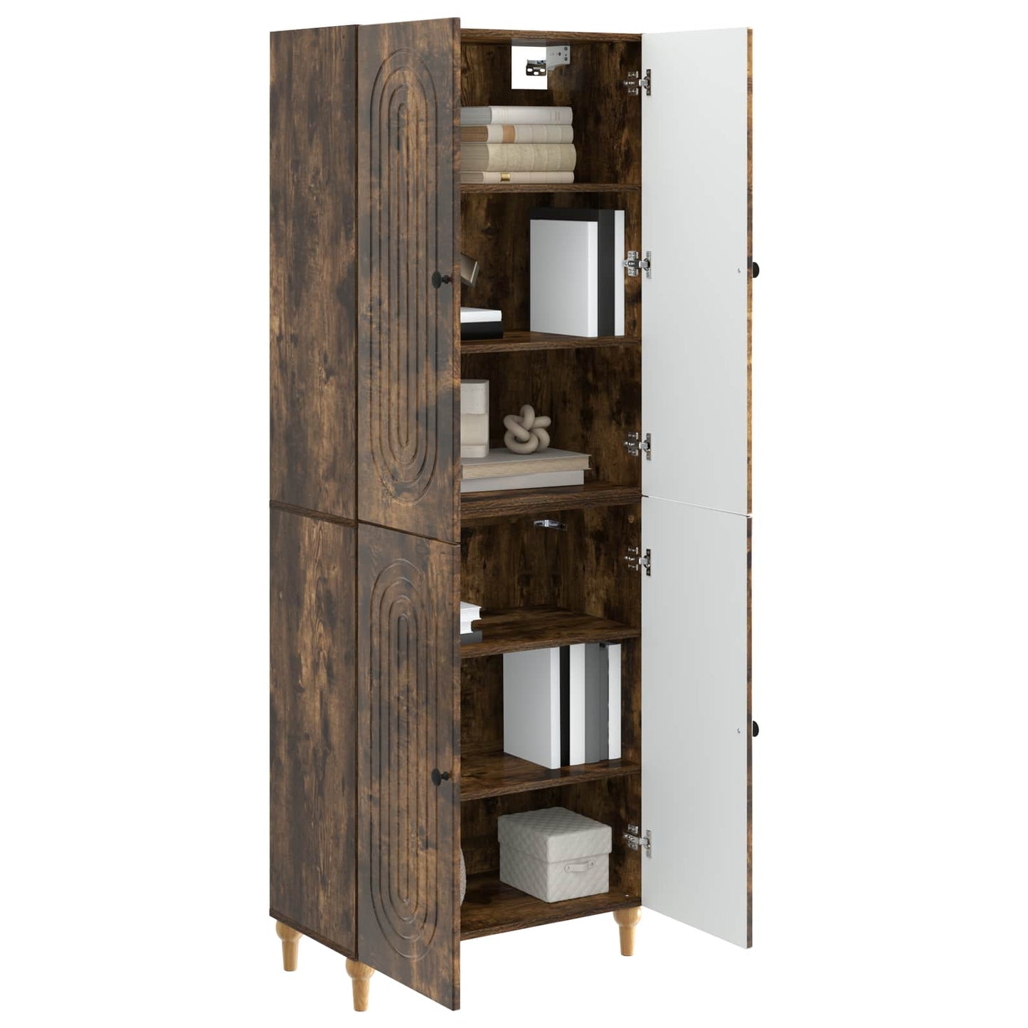 Cabinet Set 2 pcs 66 x 34.5 x 90 cm Engineered Wood