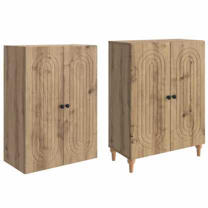 Cabinet Set 2 pcs 66 x 34.5 x 90 cm Engineered Wood