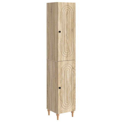 Cabinet Set 2 pcs Sonoma Oak Engineered Wood