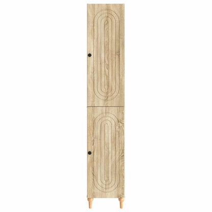 Cabinet Set 2 pcs Sonoma Oak Engineered Wood