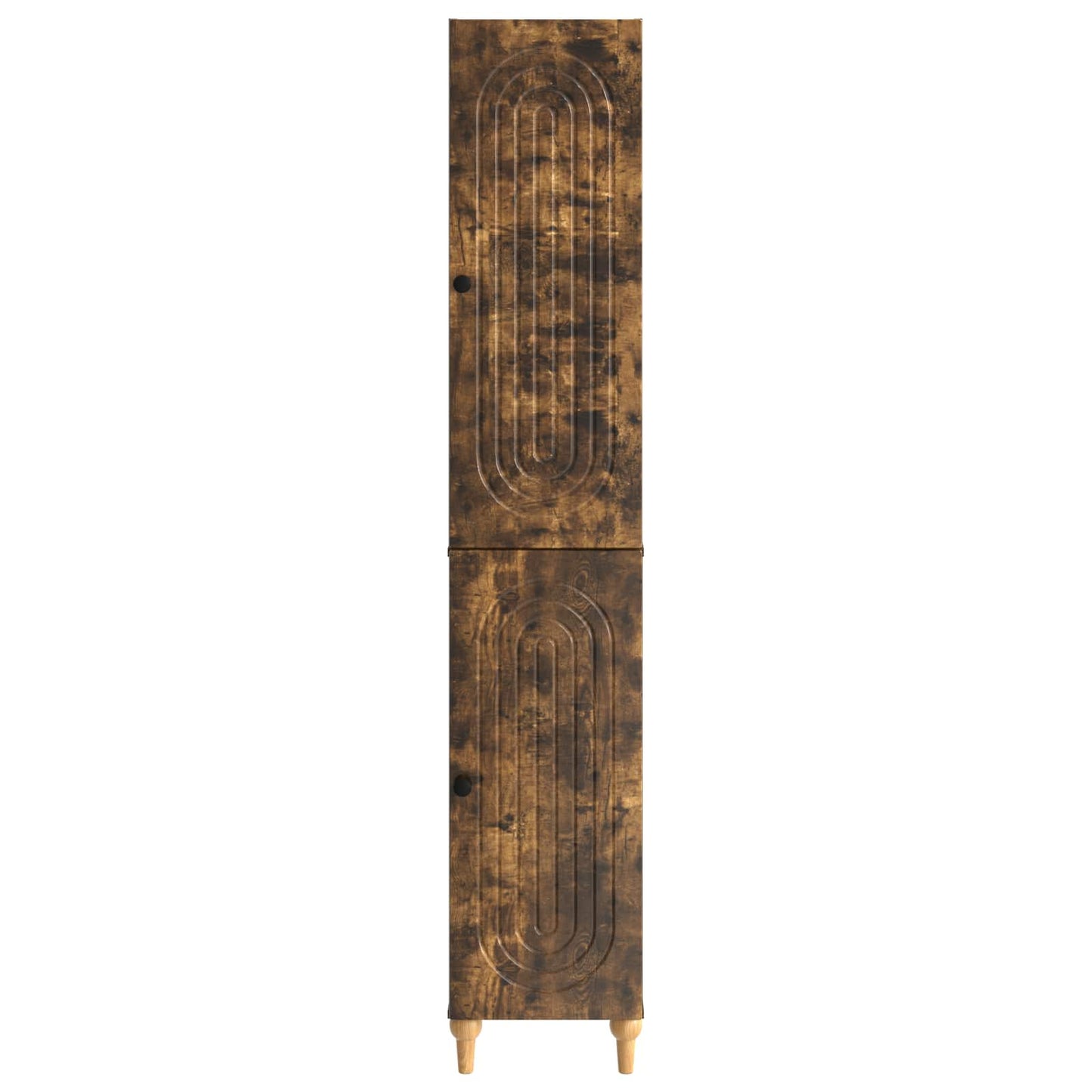 Cabinet Set 2 pcs Smoked Oak Engineered Wood