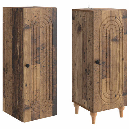 Cabinet Set 2 pcs Old Wood Engineered Wood