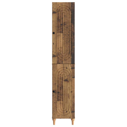 Cabinet Set 2 pcs Old Wood Engineered Wood