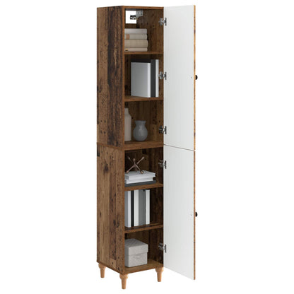 Cabinet Set 2 pcs Old Wood Engineered Wood