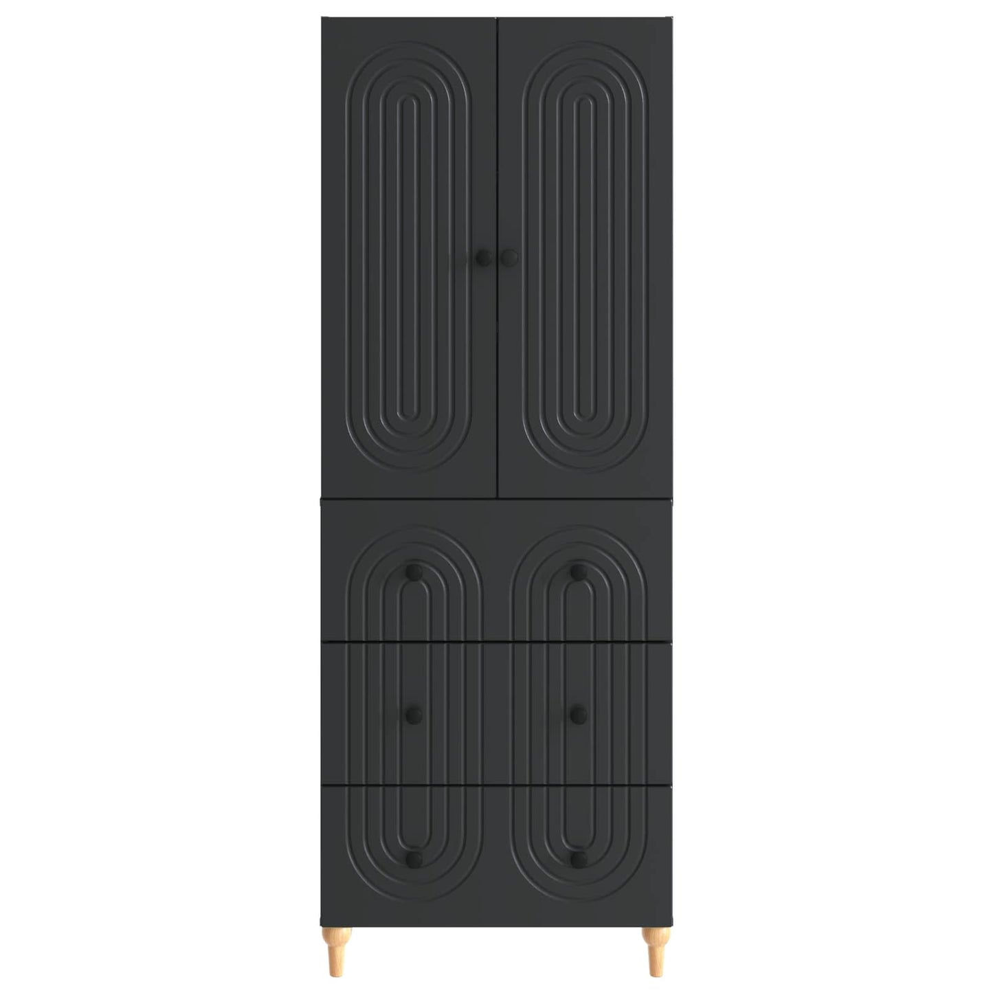 Cabinet Set 2 pcs 66 x 34.5 x 90 cm Engineered Wood