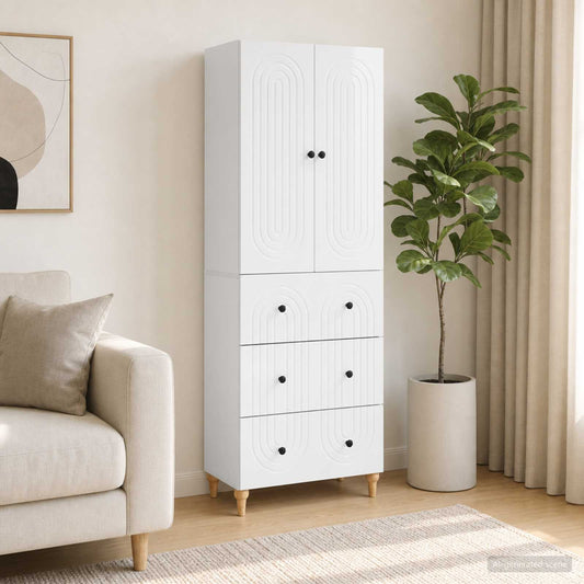 Cabinet Set 2 pcs Engineered Wood