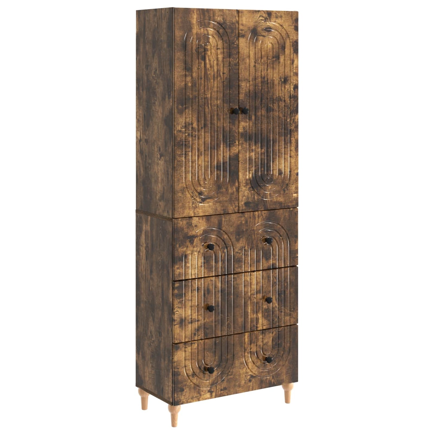 Cabinet Set 2 pcs 66 x 34.5 x 90 cm Engineered Wood